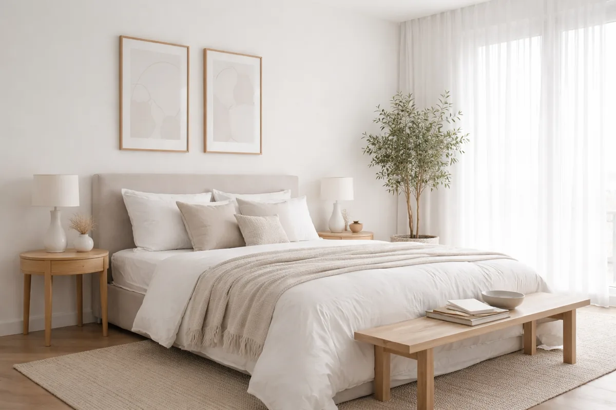 How to create a serene bedroom with minimalist decor