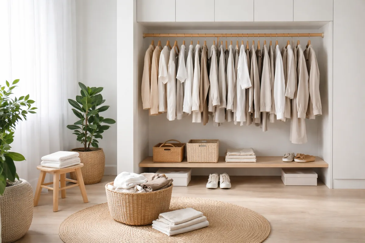 How much time does it take to organize a minimal closet?
